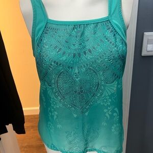 Teal Sleeveless Women's Top
